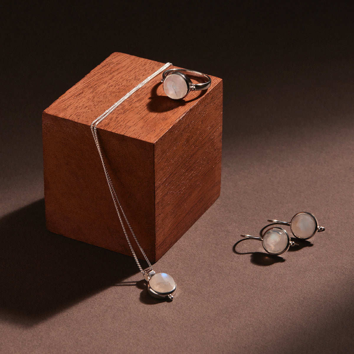 Garland Moonstone Earrings