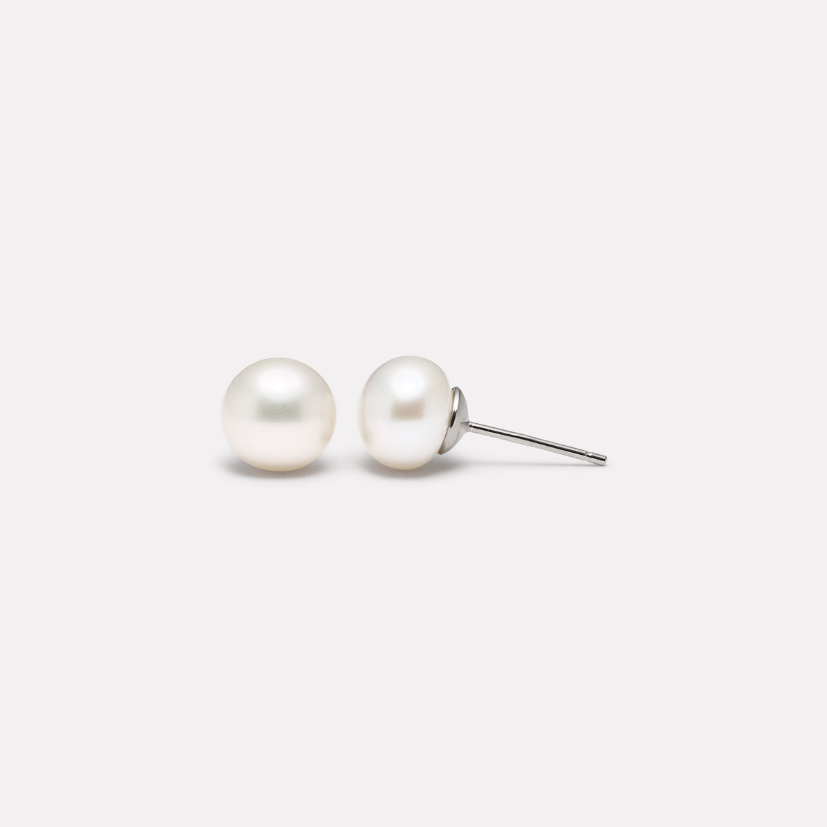 Luminosity Pearl Bridal Stud Earrings