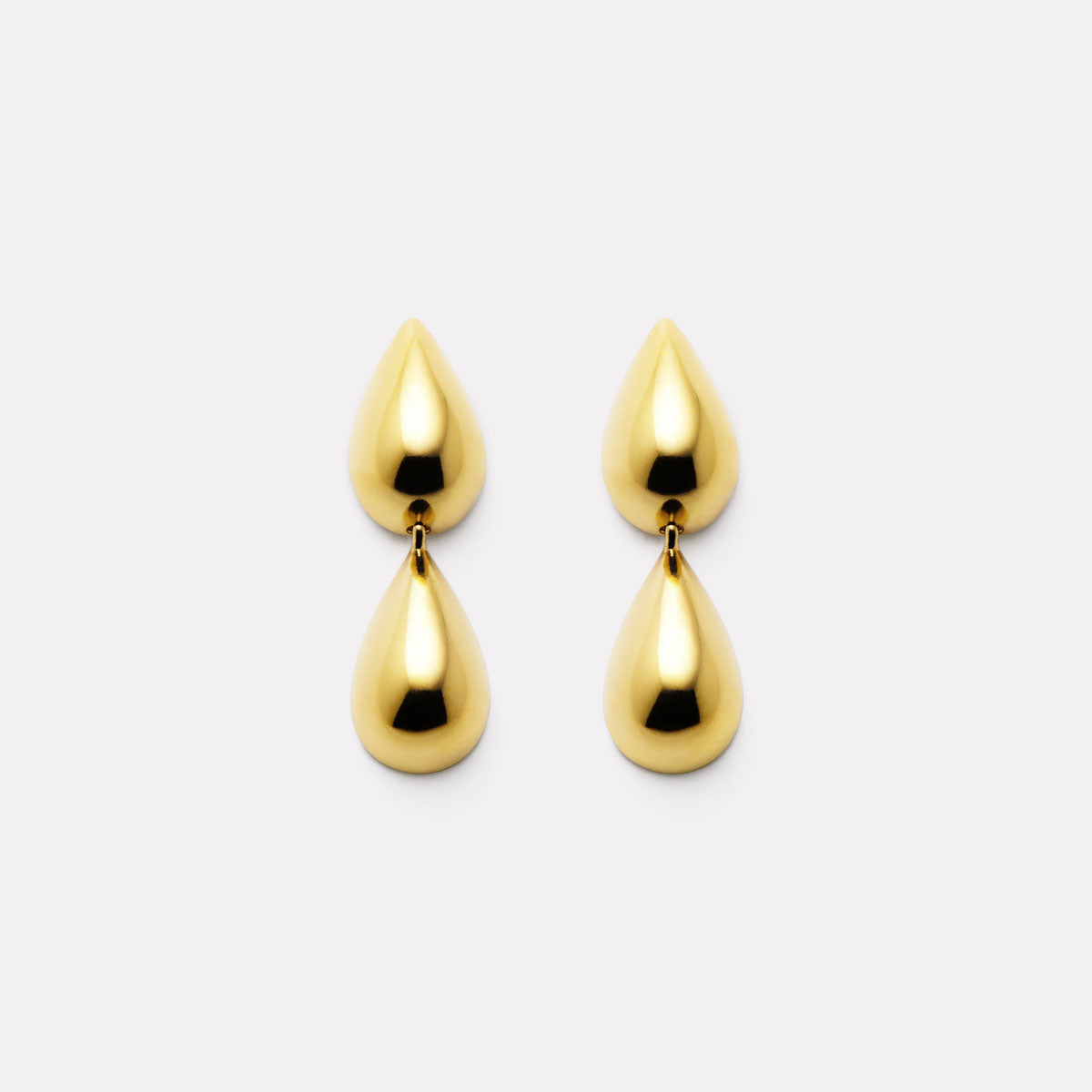 Liora Double Drop Stud Earrings