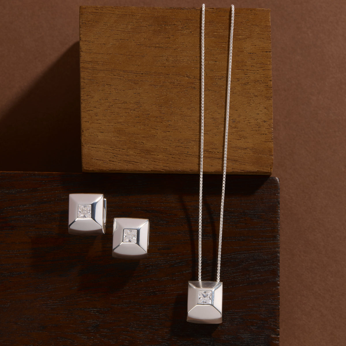 Halo Cubic Zirconia Earrings