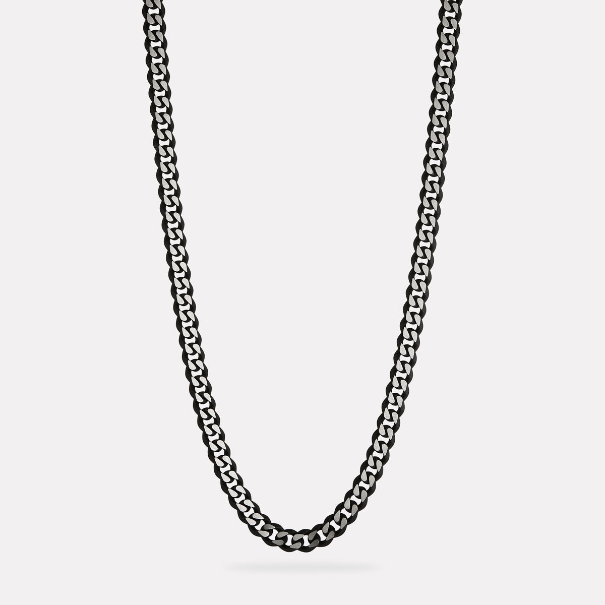 Nero Men’s Steel Curb Chain Necklace (Bold)