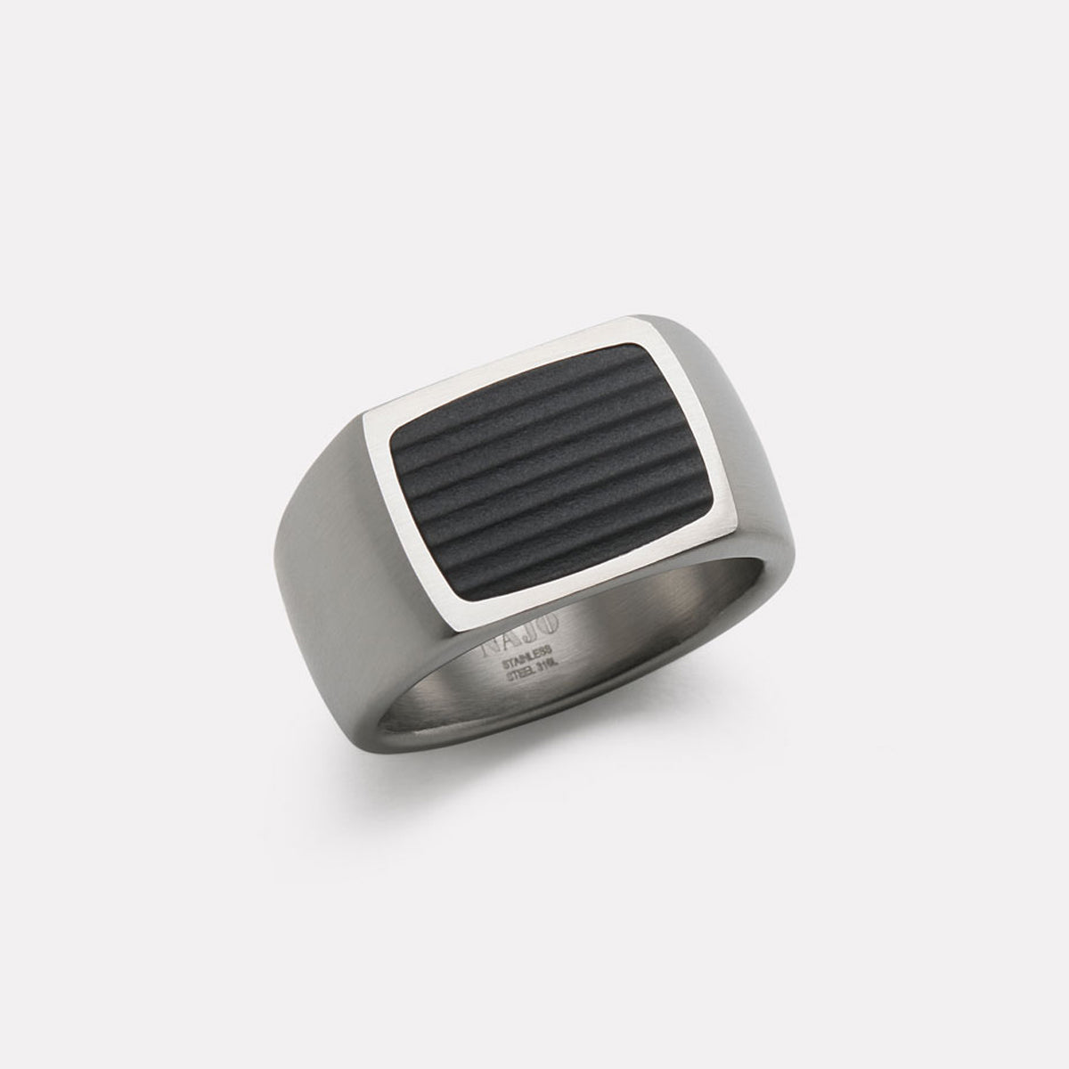 The Paladin Men’s Carbon Fibre and Steel Ring