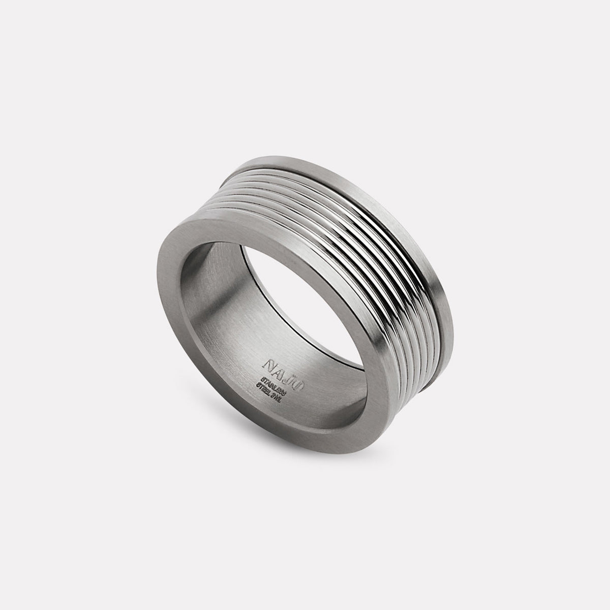 Rocca Men’s Stainless Steel Ring