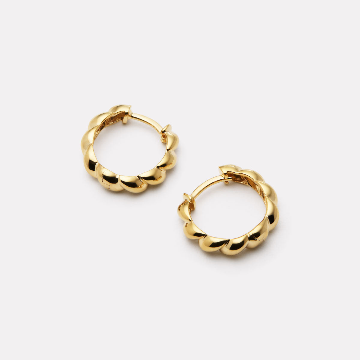 Zippy Twist Huggie Earrings