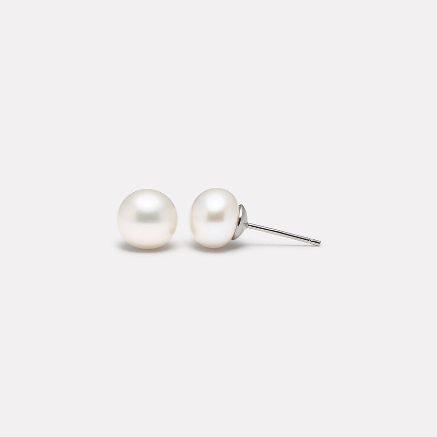 Luminosity Pearl Bridal Stud Earrings