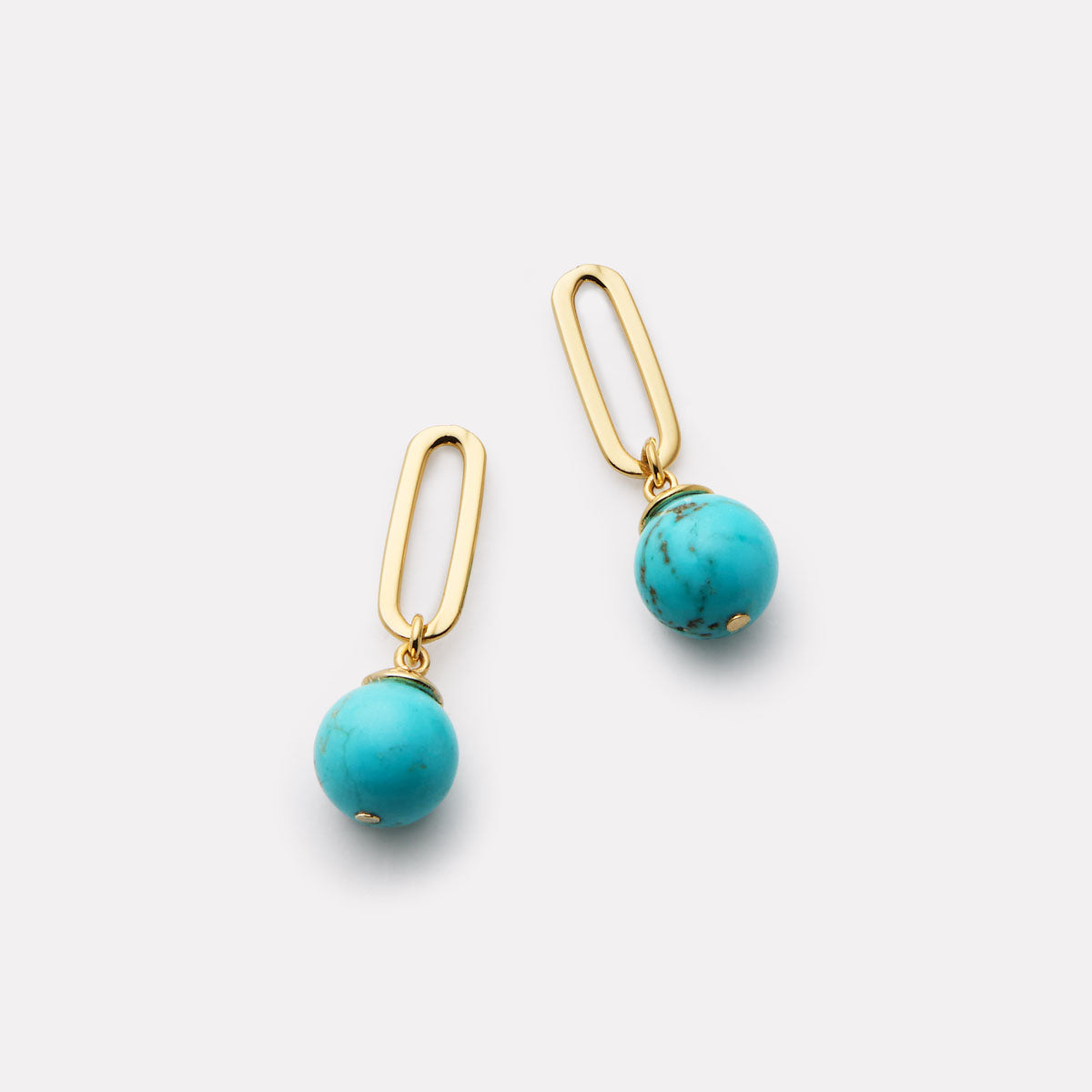 The Enchantress Turquoise Drop Stud Earrings