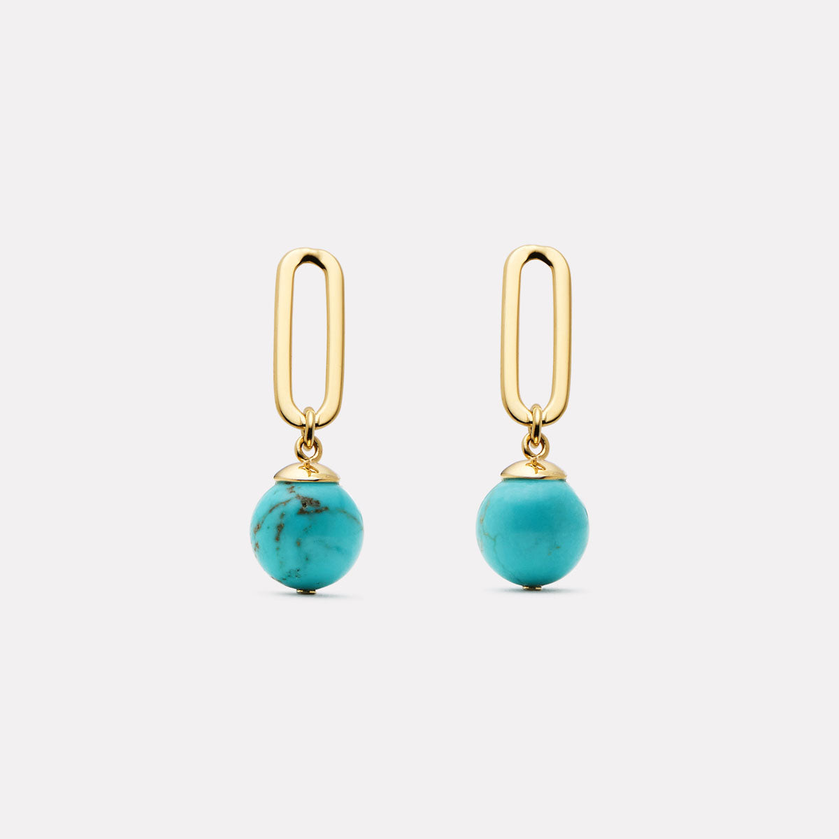 The Enchantress Turquoise Drop Stud Earrings