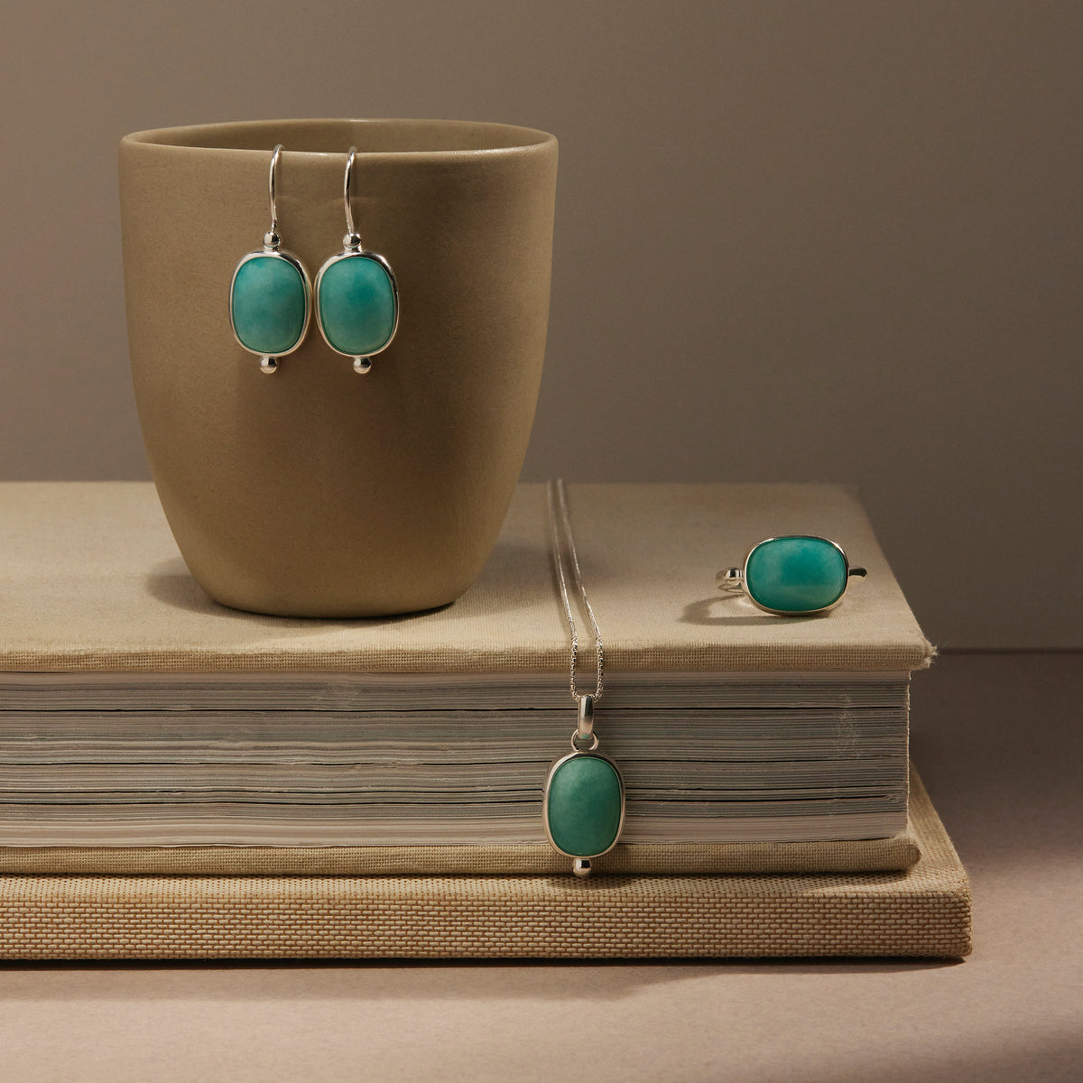 Fleur Amazonite Pendant