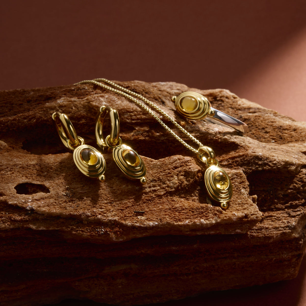 Horizon Citrine Necklace