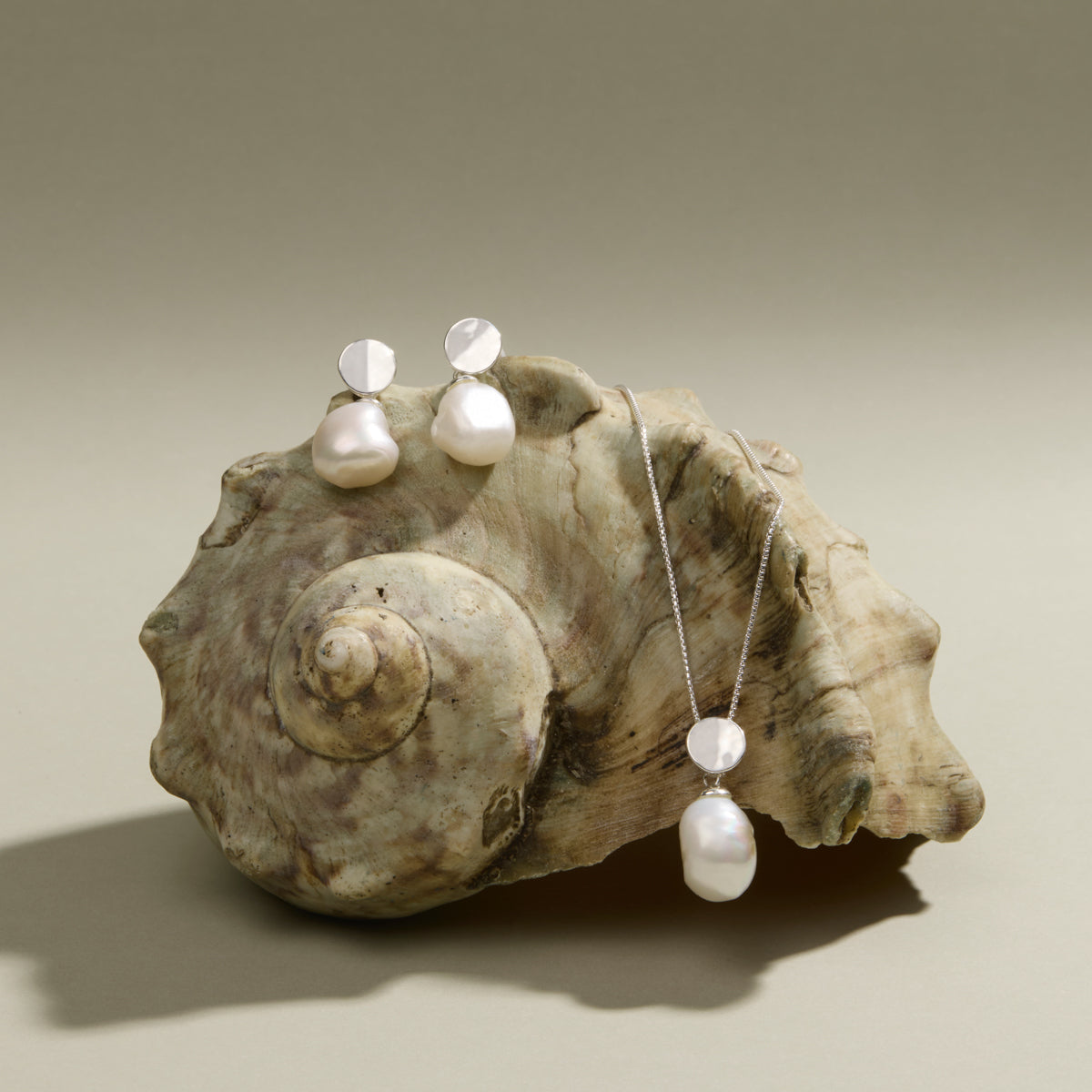 Ocean Drift Pearl Earrings