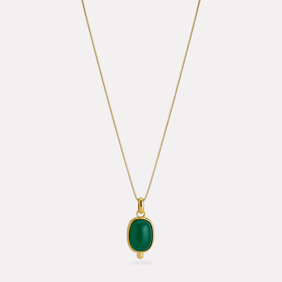 Fleur Green Onyx Pendant