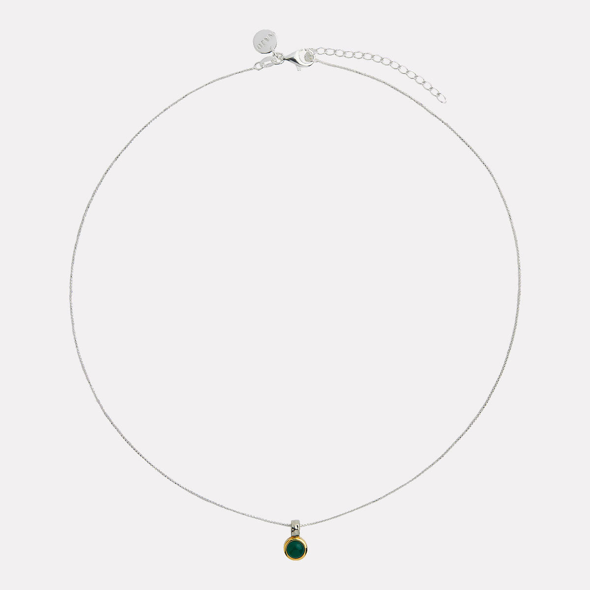 Solace 2-Tone Green Onyx Necklace