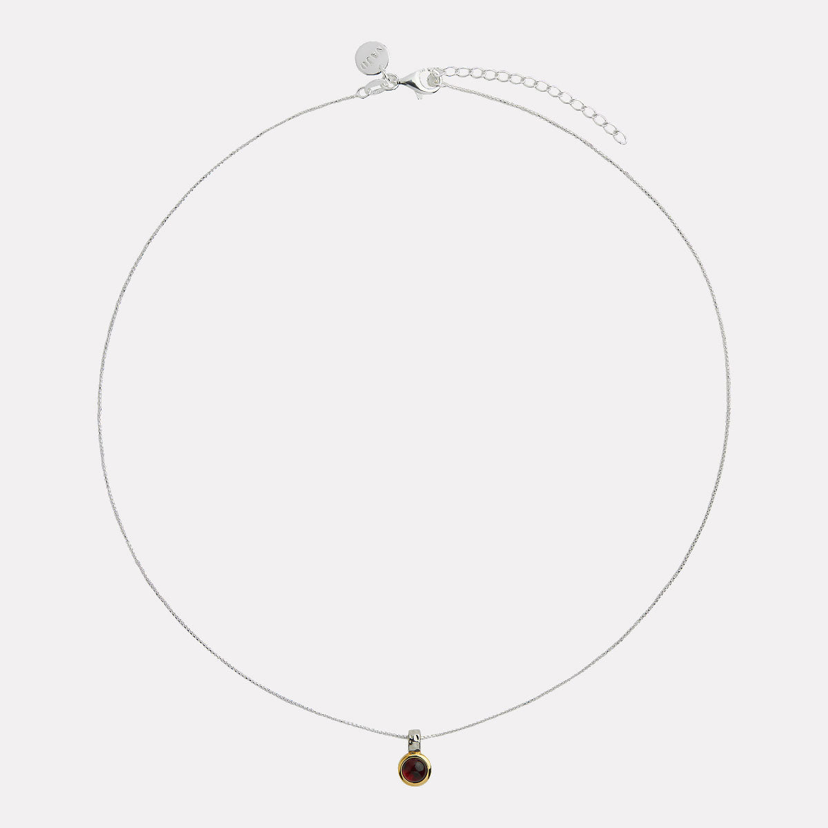 Solace 2-Tone Garnet Necklace
