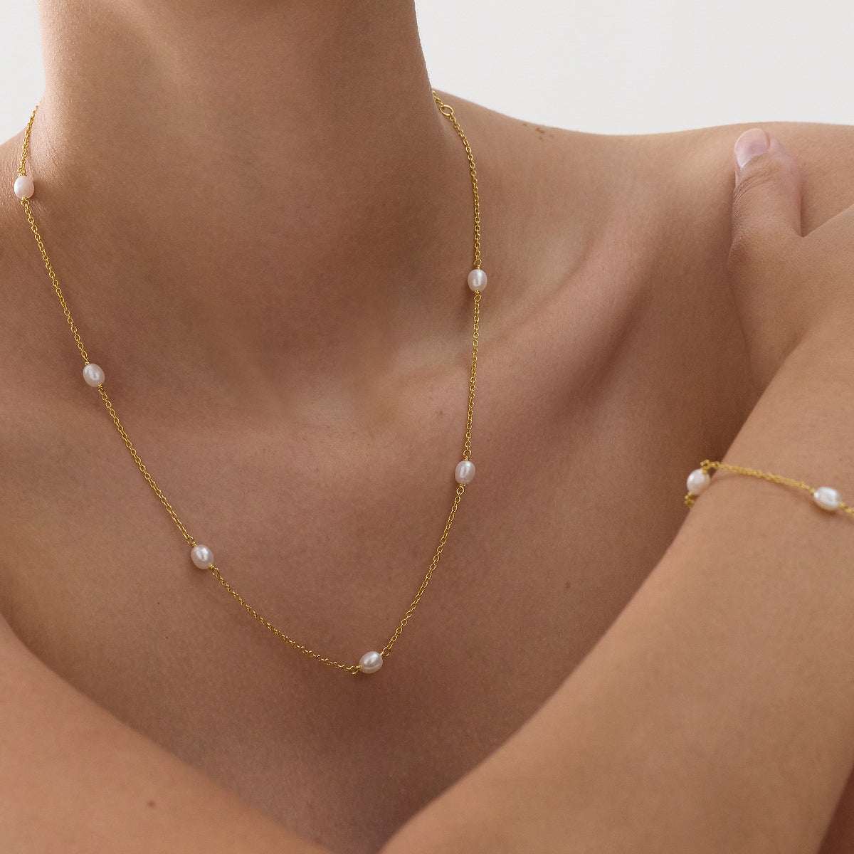 Tidal Whisper Pearl Necklace