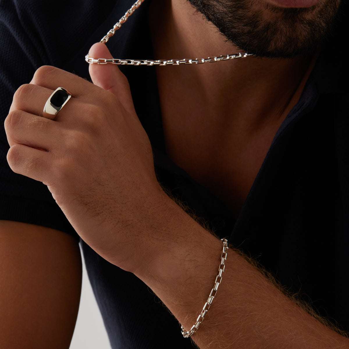 Veneto Men’s Silver Chain Necklace