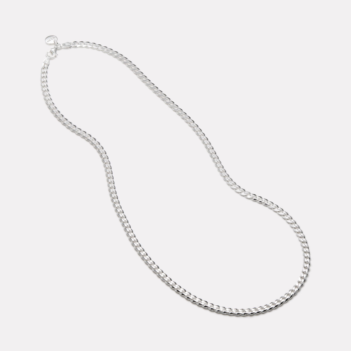 Cuban Men's Silver Chain Necklace 4.3mm