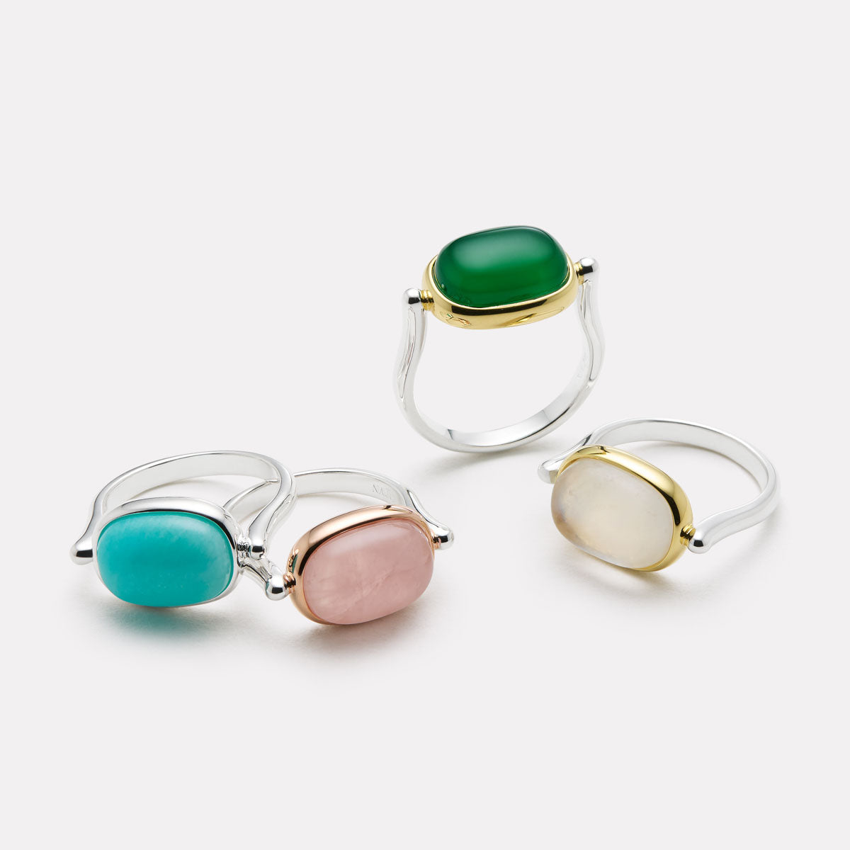 Fleur Green Onyx Ring