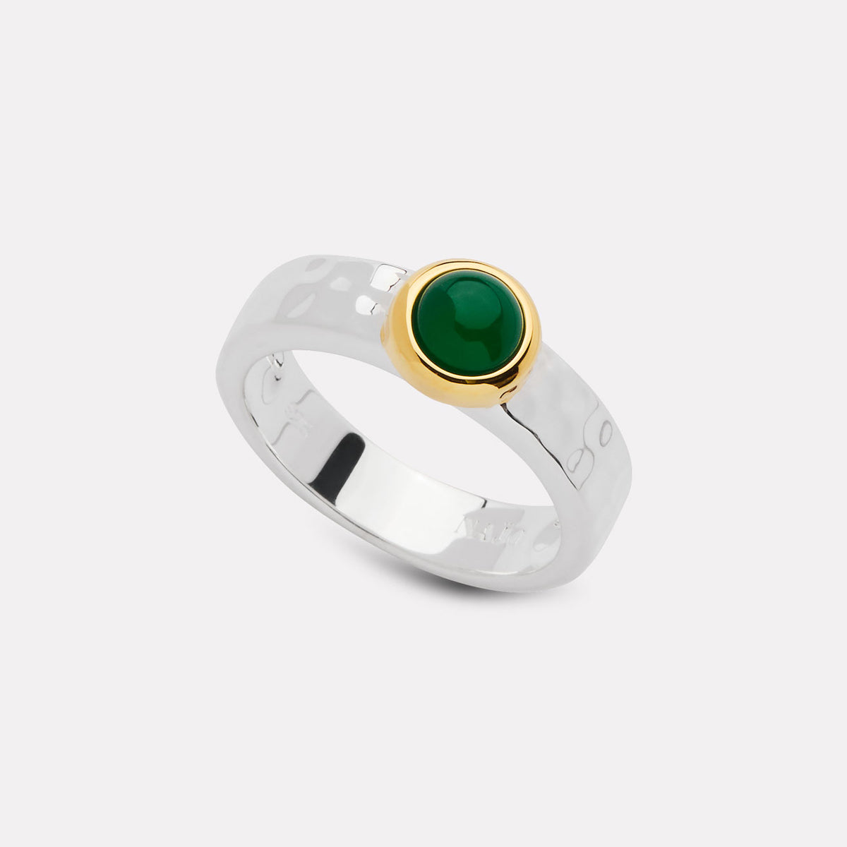 Solace 2-Tone Green Onyx Ring