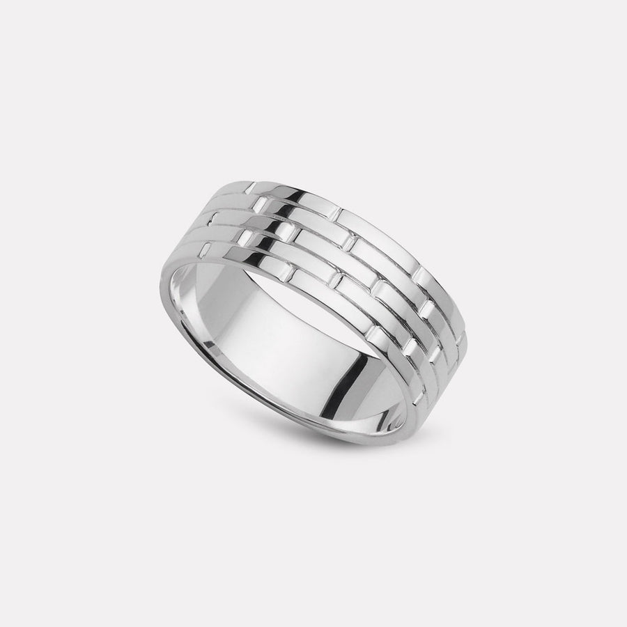 The Maker Men's Silver Ring