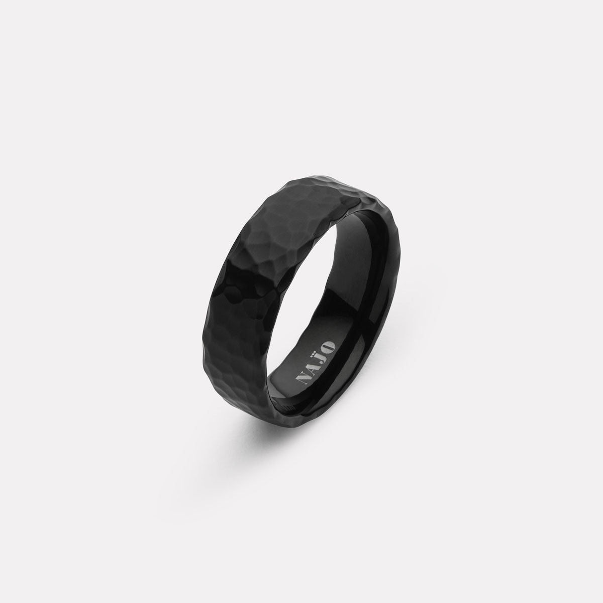 Midnight Men's Black PVD Steel Ring