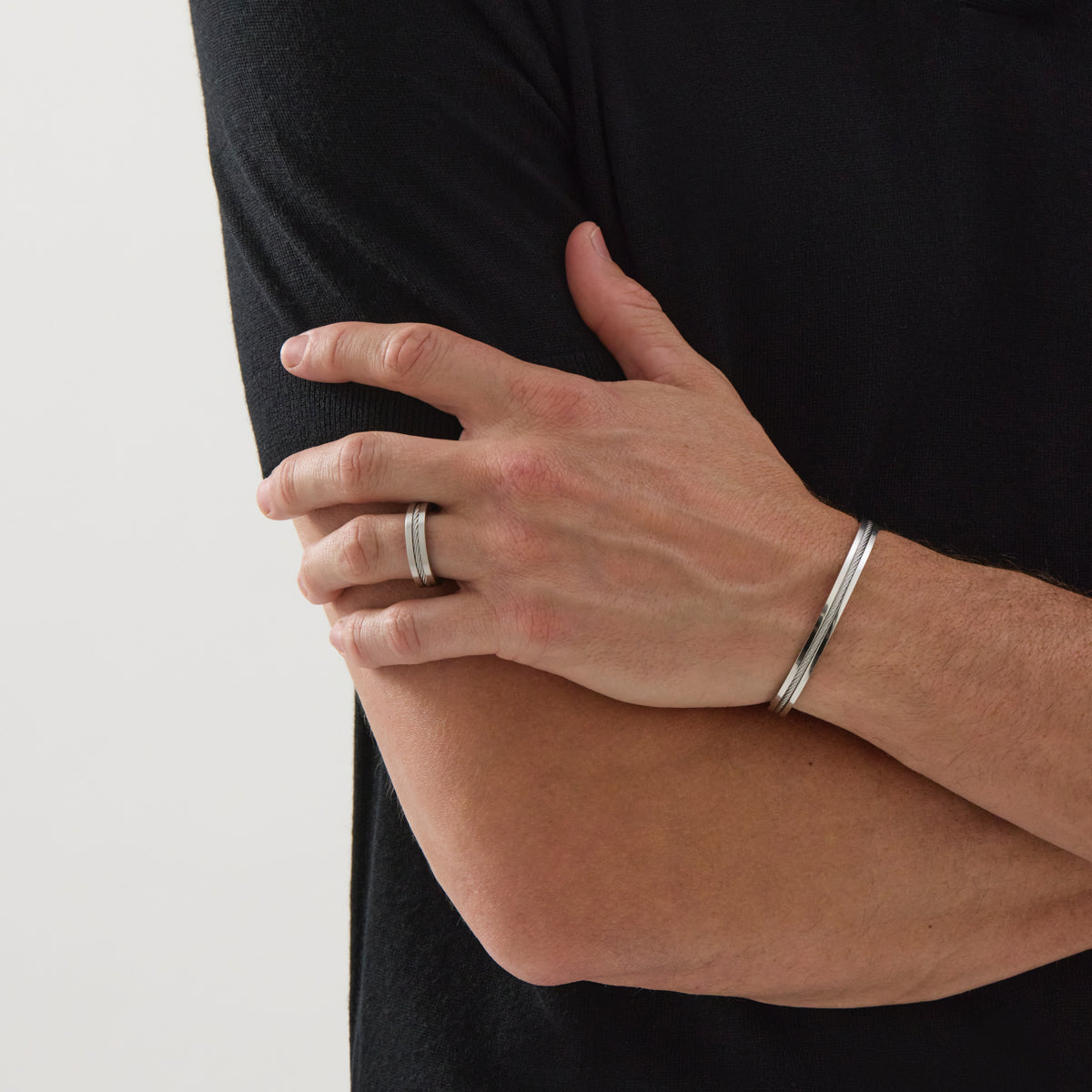 Twilight Men's Steel Ring