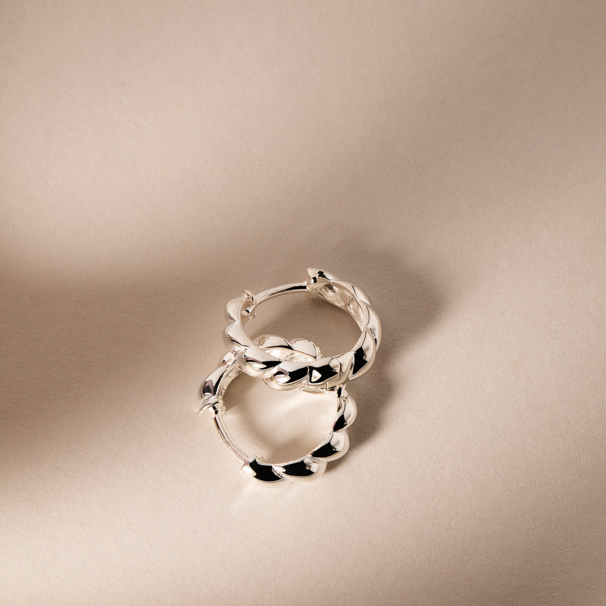 Zippy Twist Huggie Earrings
